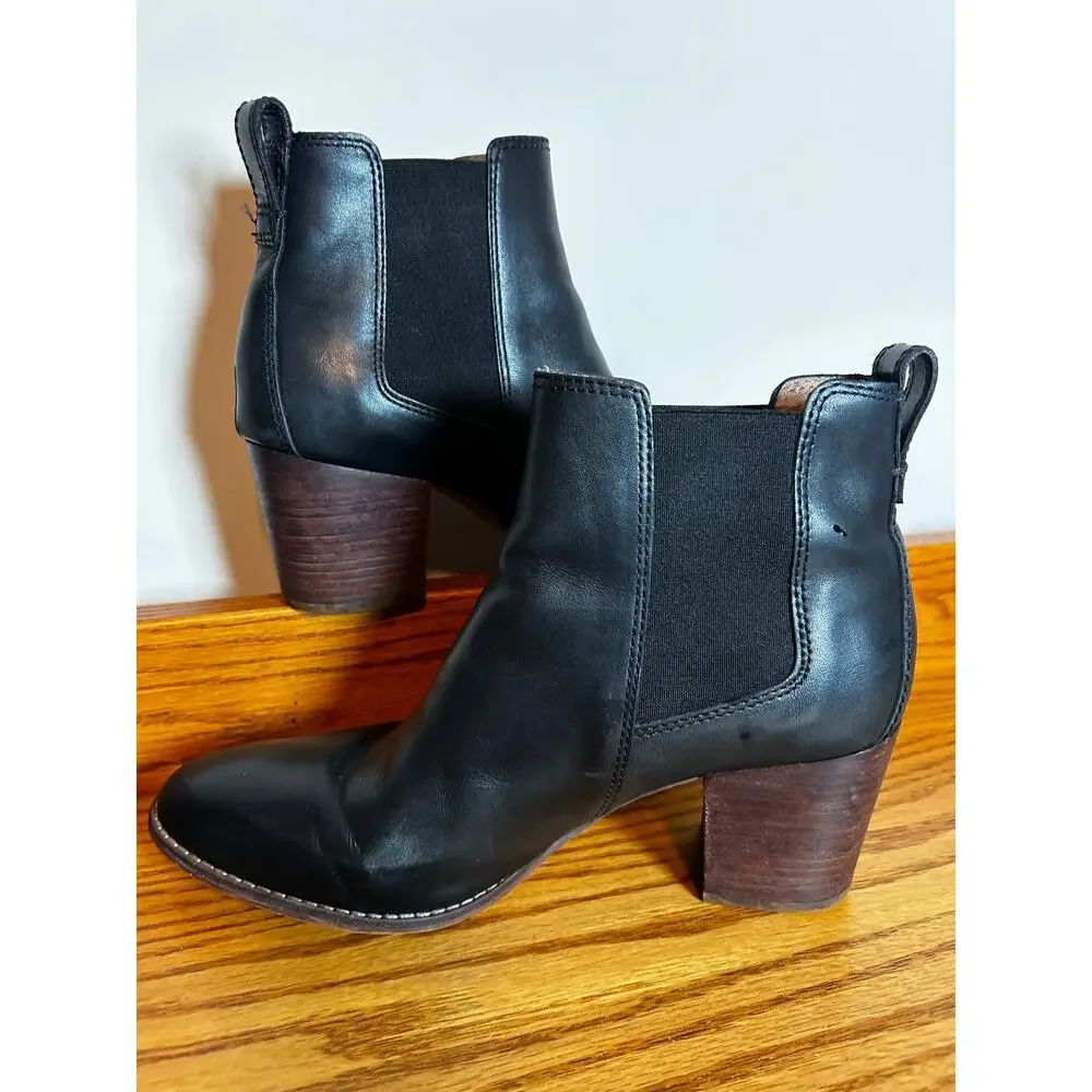 Madewell Size 10 Black Bootie The Regan JB307 Shoe Heel